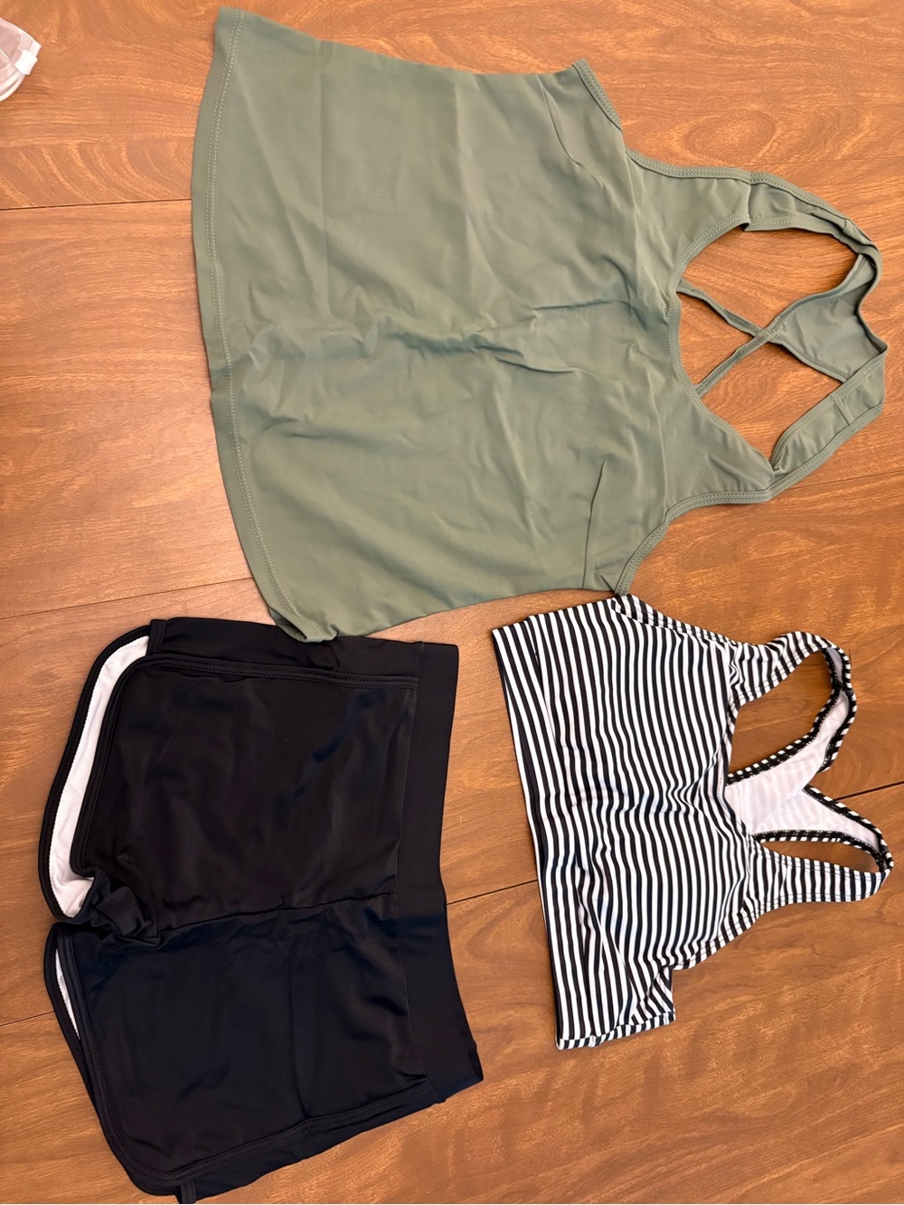 Women’s Olive Green Cross-Back Tank Top